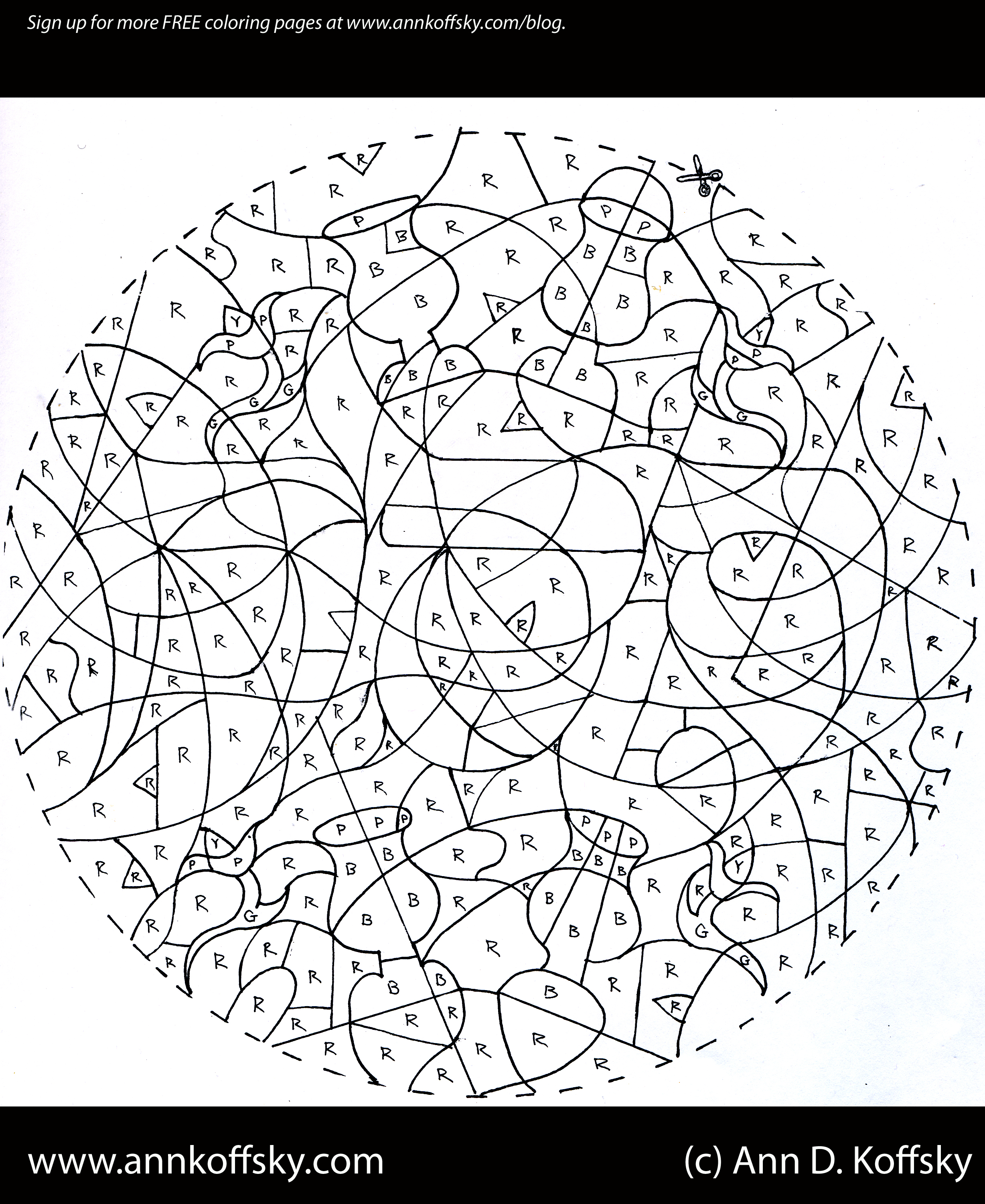 Passover Coloring Page #2 | Ann D. Koffsky